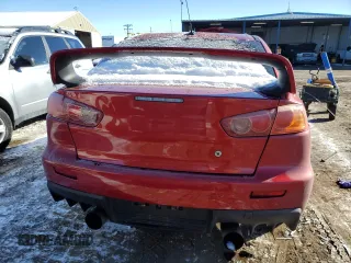 2008 Mitsubishi Lancer Evolution GSR with VIN JA3AW86V38U050124, listed as a Copart auction lot 87663485 with 153,827 mi miles and Salvage Title. Bid and sale history available at carsss.com. Image 6.