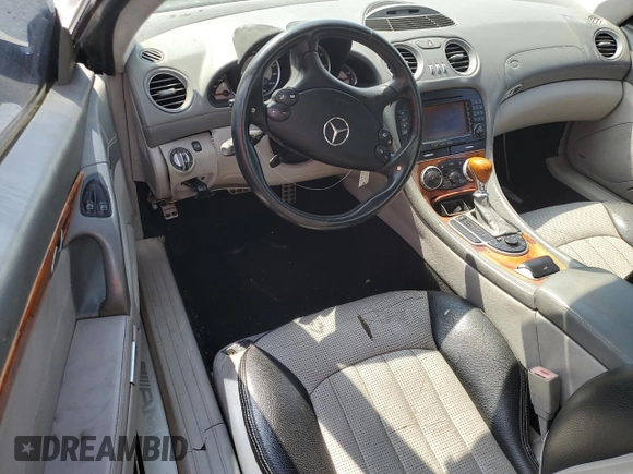 2005 Mercedes-Benz SL 55 AMG with VIN WDBSK74F75F086906, listed as a Copart auction lot 58482615 with 100,111 mi miles and Clean title. Bid and sale history available at DreamBid. Image 8.