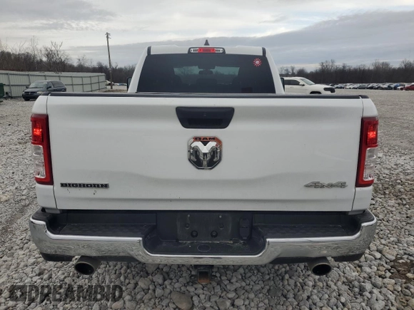 2023 Ram 1500 Big Horn with VIN 1C6SRFBT1PN512704, listed as a Copart auction lot 86628374 with 19,866 mi miles and Salvage Title. Bid and sale history available at carsss.com. Image 6.