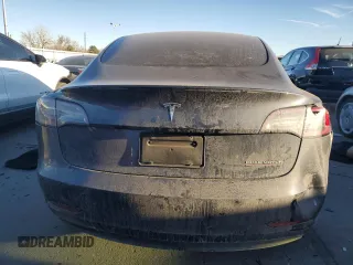2019 Tesla Model 3 Long Range with VIN 5YJ3E1EB8KF477004, listed as a Copart auction lot 86192984 with 0 mi miles and Salvage Title. Bid and sale history available at carsss.com. Image 6.