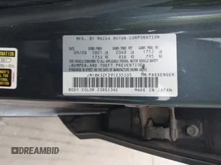 2009 Mazda 3 i Touring Value with VIN JM1BK32F291235335, listed as a IAAI auction lot 41880603 with 144,358 mi miles and . Bid and sale history available at DreamBid. Image 9.