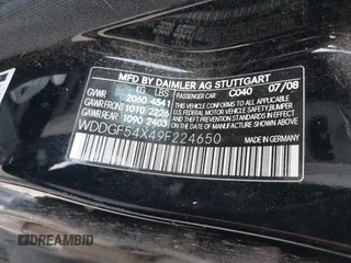 2009 Mercedes-Benz C 300 Sport z VIN WDDGF54X49F224650, wystawiony jako IAAI lot #42292369 z przebiegiem 167 539 mil mil oraz . Historia ofert i sprzedaży dostępna na DreamBid. Obrazek 9.