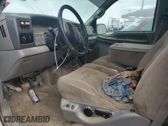 2001 Ford Super Duty F-250 XL with VIN 1FTNW21FX1EA13667, listed as a Copart auction lot 51072795 with 0 mi miles and Salvage Title. Bid and sale history available at carsss.com. Image 7.