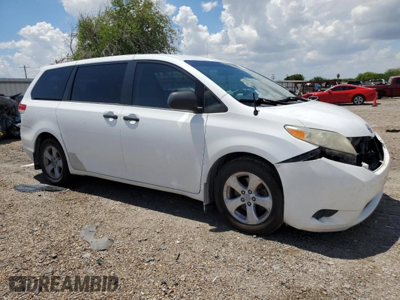 2014 Toyota Sienna L with VIN 5TDZK3DCXES463632, listed as a Copart auction lot 69957284 with 206,250 mi miles and Salvage Title. Bid and sale history available at carsss.com. Image 4.