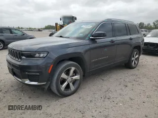 2021 Jeep Grand Cherokee Limited z VIN 1C4RJJBG0M8143199, wystawiony jako Copart lot #51762445 z przebiegiem 60 970 mil mil oraz Czysty tytuł • Clean title. Historia ofert i sprzedaży dostępna na DreamBid. Obrazek 1.