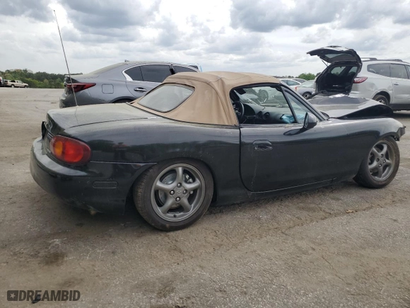1999 Mazda MX-5 Miata with VIN JM1NB3539X0122676, listed as a Copart auction lot 51857265 with 0 mi miles and Clean Title. Bid and sale history available at carsss.com. Image 3.
