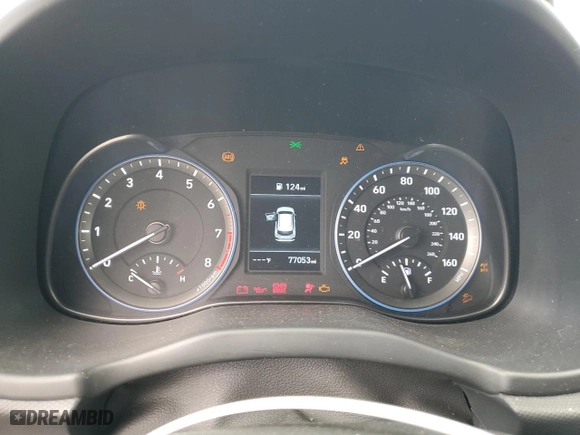 2021 Hyundai Kona SE with VIN KM8K1CAA8MU634813, listed as a Copart auction lot 45890835 with 77,053 mi miles and Salvage Title. Bid and sale history available at carsss.com. Image 9.