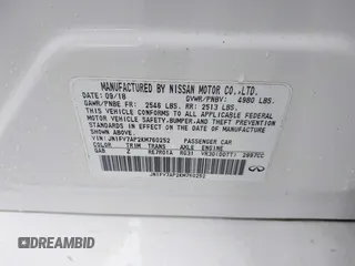 2019 Infiniti Q50 RED SPORT 400 with VIN JN1FV7AP2KM760252, listed as a IAAI auction lot 41729947 with 65,838 mi miles. Bid and sale history available at carsss.com. Image 9.