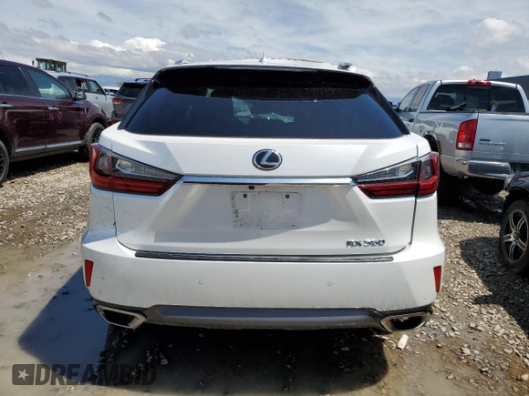 2019 Lexus RX 350 with VIN 2T2BZMCA7KC183590, listed as a Copart auction lot 55773505 with 41,239 mi miles and Salvage title. Bid and sale history available at DreamBid. Image 6.