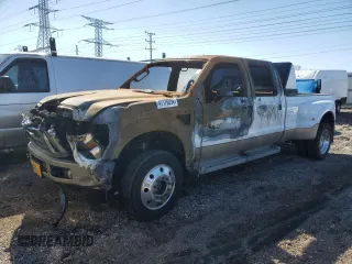 2008 Ford Super Duty F-450 DRW XL with VIN 1FTXW43R68EA72592, listed as a Copart auction lot 47176354 with 0 mi miles and Salvage Title. Bid and sale history available at carsss.com. Image 1.