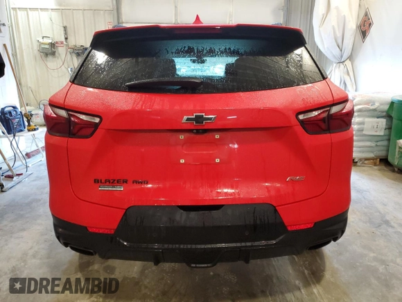 2019 Chevrolet Blazer RS with VIN 3GNKBJRS3KS690164, listed as a Copart auction lot 84563264 with 110,980 mi miles and Salvage Title. Bid and sale history available at DreamBid. Image 6.