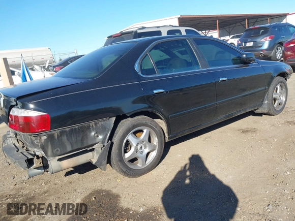 2003 Acura TL with VIN 19UUA56663A018784, listed as a IAAI auction lot 41407138 with 123,999 mi miles. Bid and sale history available at carsss.com. Image 4.