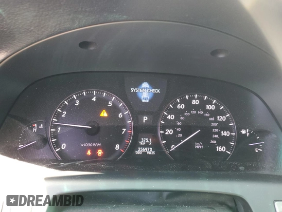 2007 Lexus LS 460 L with VIN JTHGL46F875002907, listed as a Copart auction lot 64142945 with 256,970 mi miles and Clean title. Bid and sale history available at DreamBid. Image 9.