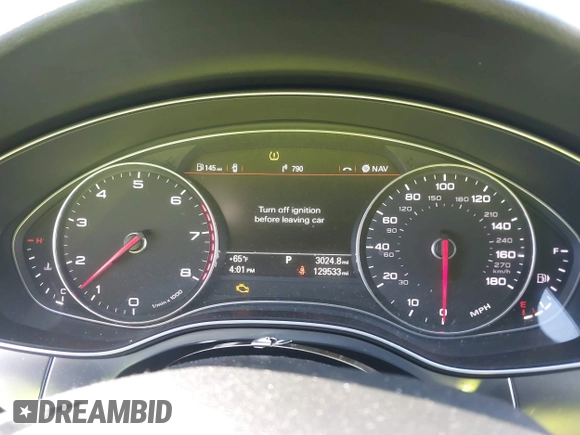 2014 Audi A6 Prestige with VIN WAUHGAFC8EN142187, listed as a IAAI auction lot 41833457 with 129,533 mi miles and . Bid and sale history available at DreamBid. Image 15.