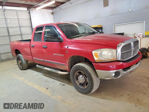 2006 Dodge Ram 2500 SLT with VIN 1D7KS28CX6J138201, listed as a Copart auction lot 59396724 with 280,843 mi miles and Salvage Title. Bid and sale history available at carsss.com. Image 4.