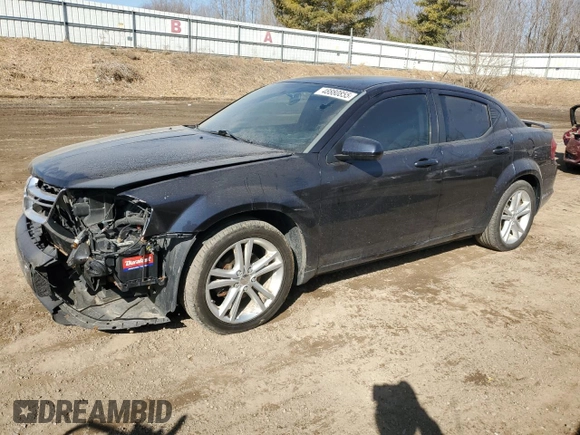 2012 Dodge Avenger SXT with VIN 1C3CDZCB3CN312084, listed as a Copart auction lot 48880855 with 145,570 mi miles and Salvage Title. Bid and sale history available at carsss.com. Image 1.
