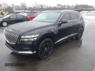 2022 Genesis GV80 with VIN KMUHCESC0NU083778, listed as a IAAI auction lot 41553215 with 93,384 mi miles and . Bid and sale history available at DreamBid. Image 17.