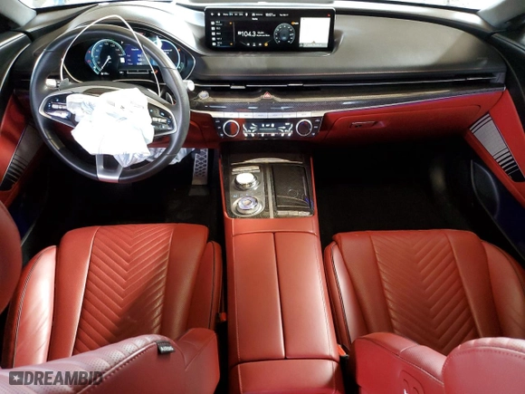 2023 Genesis G80 3.5T Sport with VIN KMTGB4SD3PU166629, listed as a Copart auction lot 44778415 with 23,391 mi miles and Salvage Title. Bid and sale history available at carsss.com. Image 8.