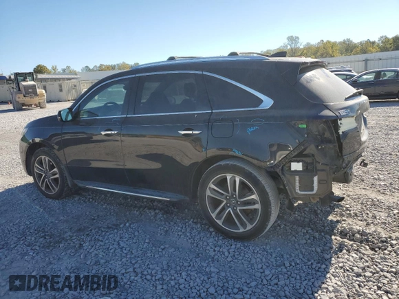 2018 Acura MDX Advance with VIN 5J8YD3H9XJL001637, listed as a Copart auction lot 76556854 with 76,886 mi miles and Salvage Title. Bid and sale history available at DreamBid. Image 2.