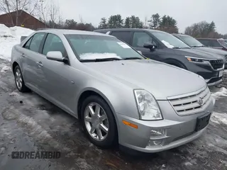 2005 Cadillac STS with VIN 1G6DW677250150773, listed as a IAAI auction lot 41675363 with 124,966 mi miles. Bid and sale history available at carsss.com. Image 1.