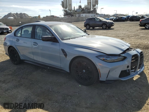 2021 BMW M3 with VIN WBS53AY03MFL42464, listed as a Copart auction lot 42829735 with 19,875 mi miles and Salvage Title. Bid and sale history available at carsss.com. Image 4.