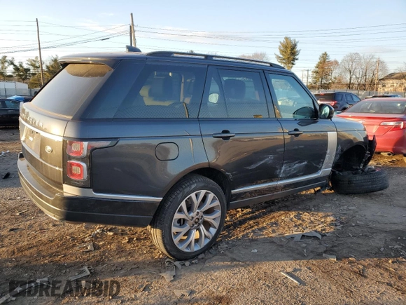 2021 Land Rover Range Rover P525 Westminster z VIN SALGS2SE2MA439576, wystawiony jako Copart lot #46220895 z przebiegiem 39 157 mil mil oraz Szkoda całkowita • Salvage title. Historia ofert i sprzedaży dostępna na DreamBid. Obrazek 3.