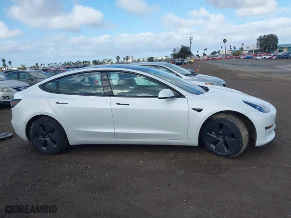 2023 Tesla Model 3 with VIN 5YJ3E1EA4PF405361, listed as a IAAI auction lot 41932723 with 28,487 mi miles. Bid and sale history available at carsss.com. Image 14.