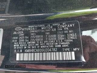 2025 Hyundai Kona SEL with VIN KM8HBCAB3SU204782, listed as a IAAI auction lot 42180938 with 17,920 mi miles and . Bid and sale history available at carsss.com. Image 9.