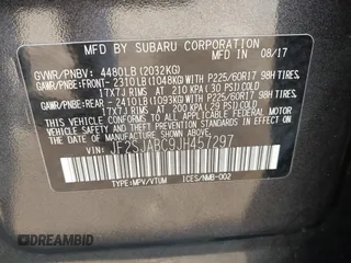 2018 Subaru Forester z VIN JF2SJABC9JH457297, wystawiony jako IAAI lot #42052293 z przebiegiem 94 058 mil mil oraz . Historia ofert i sprzedaży dostępna na DreamBid. Obrazek 9.