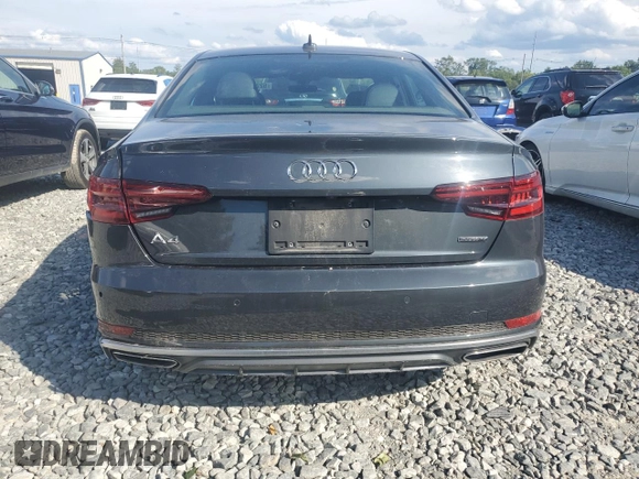 2019 Audi A4 Premium Plus with VIN WAUENAF4XKA060868, listed as a Copart auction lot 62794645 with 63,173 mi miles and Salvage title. Bid and sale history available at DreamBid. Image 6.