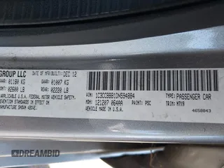 2013 Chrysler 200 Touring with VIN 1C3CCBBB1DN594884, listed as a IAAI auction lot 42226590 with 168,682 mi miles and . Bid and sale history available at DreamBid. Image 9.
