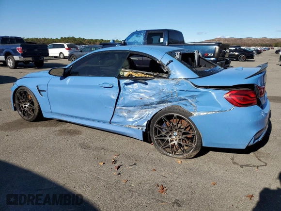 2018 BMW M4 z VIN WBS4Z9C52JED22528, wystawiony jako Copart lot #79901234 z przebiegiem 30 606 mil mil oraz Szkoda całkowita • Salvage title. Historia ofert i sprzedaży dostępna na DreamBid. Obrazek 2.