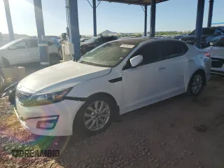 2015 Kia Optima EX with VIN 5XXGN4A77FG510985, listed as a Copart auction lot 60334915 with 100,333 mi miles and Salvage title. Bid and sale history available at DreamBid. Image 1.