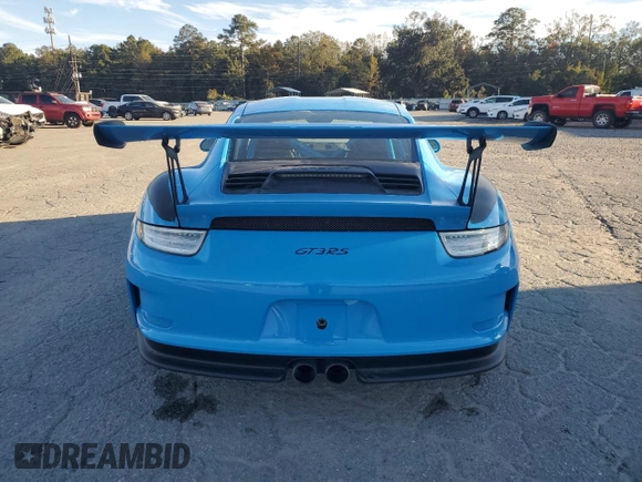 2016 Porsche 911 GT3 RS with VIN WP0AF2A98GS192732, listed as a Copart auction lot 83233174 with 0 mi miles and Clean Title. Bid and sale history available at carsss.com. Image 6.
