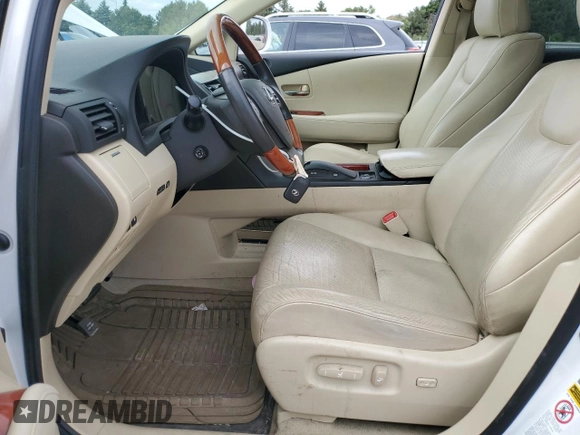 2010 Lexus RX 350 with VIN 2T2BK1BA2AC026228, listed as a Copart auction lot 61838915 with 125,830 mi miles and Salvage title. Bid and sale history available at DreamBid. Image 7.