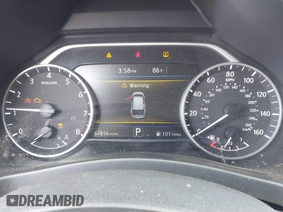 2018 Nissan Murano SV with VIN 5N1AZ2MG7JN169641, listed as a IAAI auction lot 42170490 with 64,296 mi miles and . Bid and sale history available at carsss.com. Image 7.