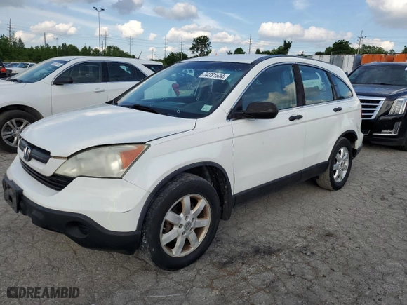 2007 Honda CR-V LX with VIN 5J6RE48367L017290, listed as a Copart auction lot 54781534 with 285,394 mi miles and Salvage Title. Bid and sale history available at carsss.com. Image 1.