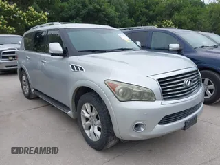 2011 Infiniti QX56 8-passenger z VIN JN8AZ2NCXB9301323, wystawiony jako IAAI lot #42325682 z przebiegiem 190 925 mil mil oraz . Historia ofert i sprzedaży dostępna na DreamBid. Obrazek 1.