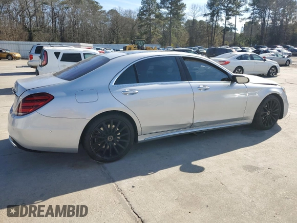 2020 Mercedes-Benz S-Class S 560 with VIN WDDUG8DB3LA502612, listed as a Copart auction lot 88217025 with 139,914 mi miles and Salvage Title. Bid and sale history available at carsss.com. Image 3.