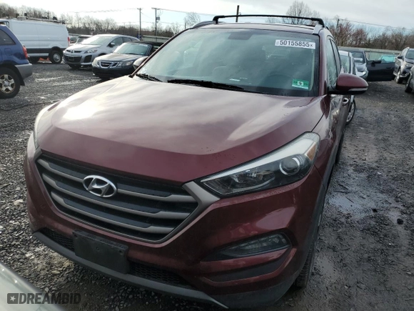 2016 Hyundai Tucson Eco with VIN KM8J3CA28GU200975, listed as a Copart auction lot 50155855 with 67,682 mi miles and Salvage Title. Bid and sale history available at carsss.com. Image 5.
