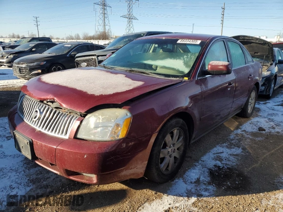 2005 Mercury Montego Luxury z VIN 1MEFM40125G601261, wystawiony jako Copart lot #88334305 z przebiegiem Nie podano mil oraz Szkoda całkowita • Salvage title. Historia ofert i sprzedaży dostępna na DreamBid. Obrazek 1.