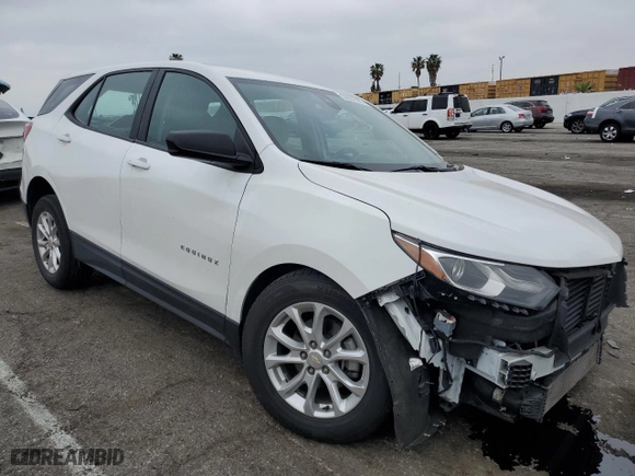 2020 Chevrolet Equinox LS with VIN 3GNAXHEV3LS644602, listed as a Copart auction lot 50552395 with 53,187 mi miles and Salvage Title. Bid and sale history available at carsss.com. Image 4.