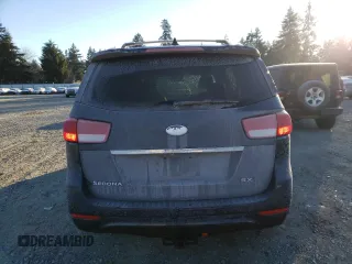 2015 Kia Sedona SX with VIN KNDMC5C14F6038900, listed as a Copart auction lot 44683445 with 166,793 mi miles and Salvage Title. Bid and sale history available at carsss.com. Image 6.