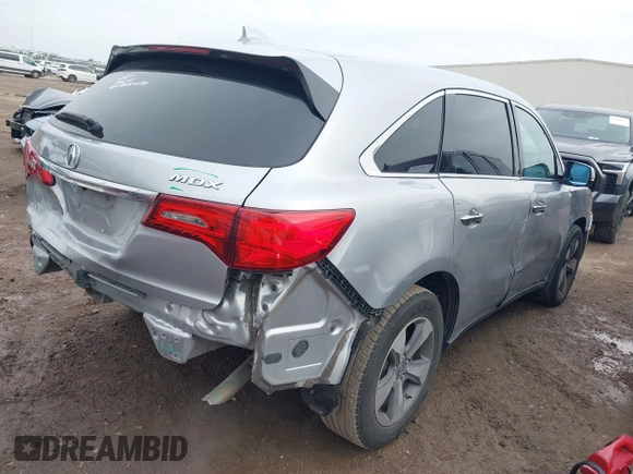 2016 Acura MDX with VIN 5FRYD3H26GB008189, listed as a IAAI auction lot 41395036 with 171,270 mi miles. Bid and sale history available at carsss.com. Image 4.