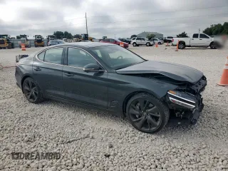2023 Genesis G70 3.3T with VIN KMTG54TE6PU114300, listed as a Copart auction lot 62484525 with 18,850 mi miles and Salvage title. Bid and sale history available at DreamBid. Image 4.