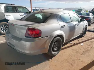 2014 Dodge Avenger SE with VIN 1C3CDZAB9EN200430, listed as a IAAI auction lot 41778279 with 41,575 mi miles and . Bid and sale history available at carsss.com. Image 4.