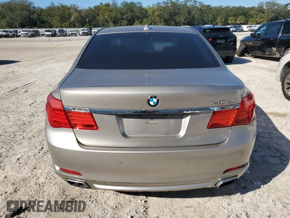 2012 BMW 7 Series 740Li with VIN WBAKB4C5XCC575773, listed as a Copart auction lot 87414794 with 88,115 mi miles and Clean Title. Bid and sale history available at carsss.com. Image 6.
