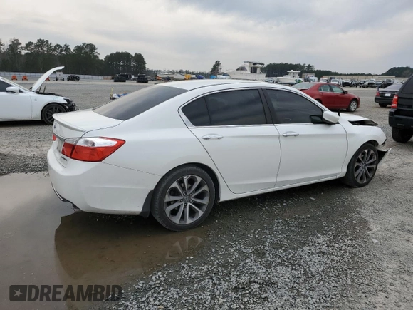 2014 Honda Accord Sedan Sport with VIN 1HGCR2F5XEA015559, listed as a Copart auction lot 48861885 with 215,965 mi miles and Salvage Title. Bid and sale history available at carsss.com. Image 3.