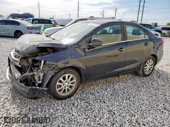 2017 Chevrolet Sonic LT with VIN 1G1JD5SH2H4176859, listed as a Copart auction lot 56787705 with 98,921 mi miles and Salvage title. Bid and sale history available at DreamBid. Image 1.