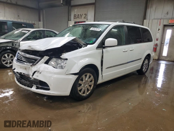 2016 Chrysler Town & Country Touring with VIN 2C4RC1BG9GR157203, listed as a Copart auction lot 50562075 with 165,172 mi miles and Salvage Title. Bid and sale history available at carsss.com. Image 1.